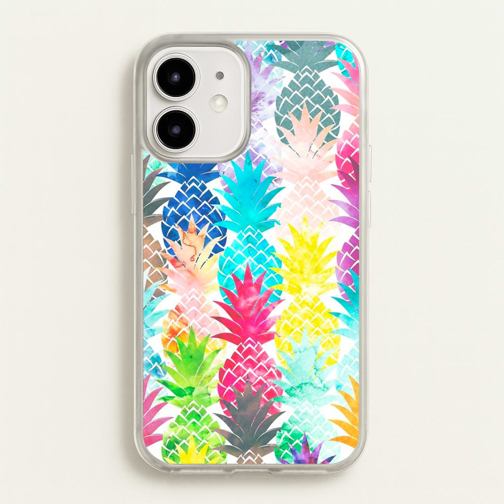 Watercolour Pineapple Pattern Phone Case
