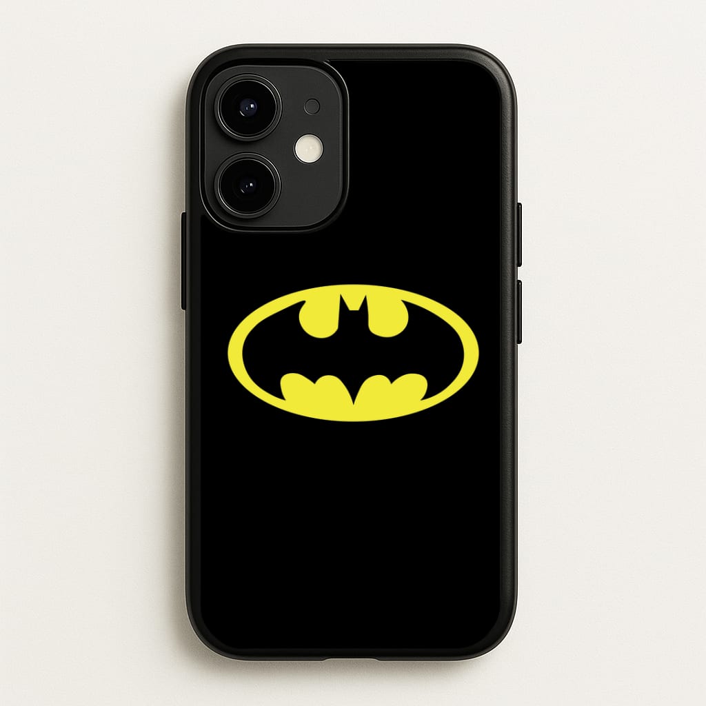 Black Bat Superhero Logo Phone Case