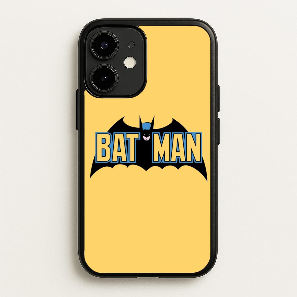 Yellow Bat Superhero Logo Phone Case