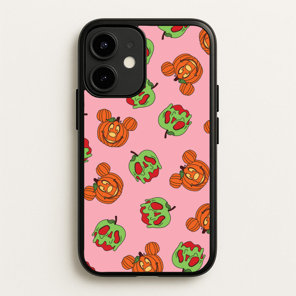 Pumpkin Mouse And Poison Apple Pattern Phone Case