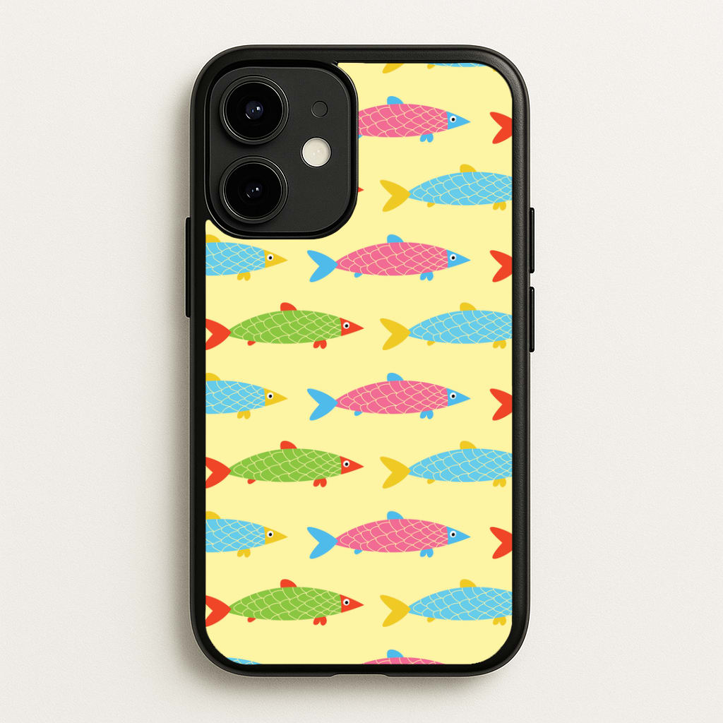 Colourful Cartoon Fish Pattern Phone Case