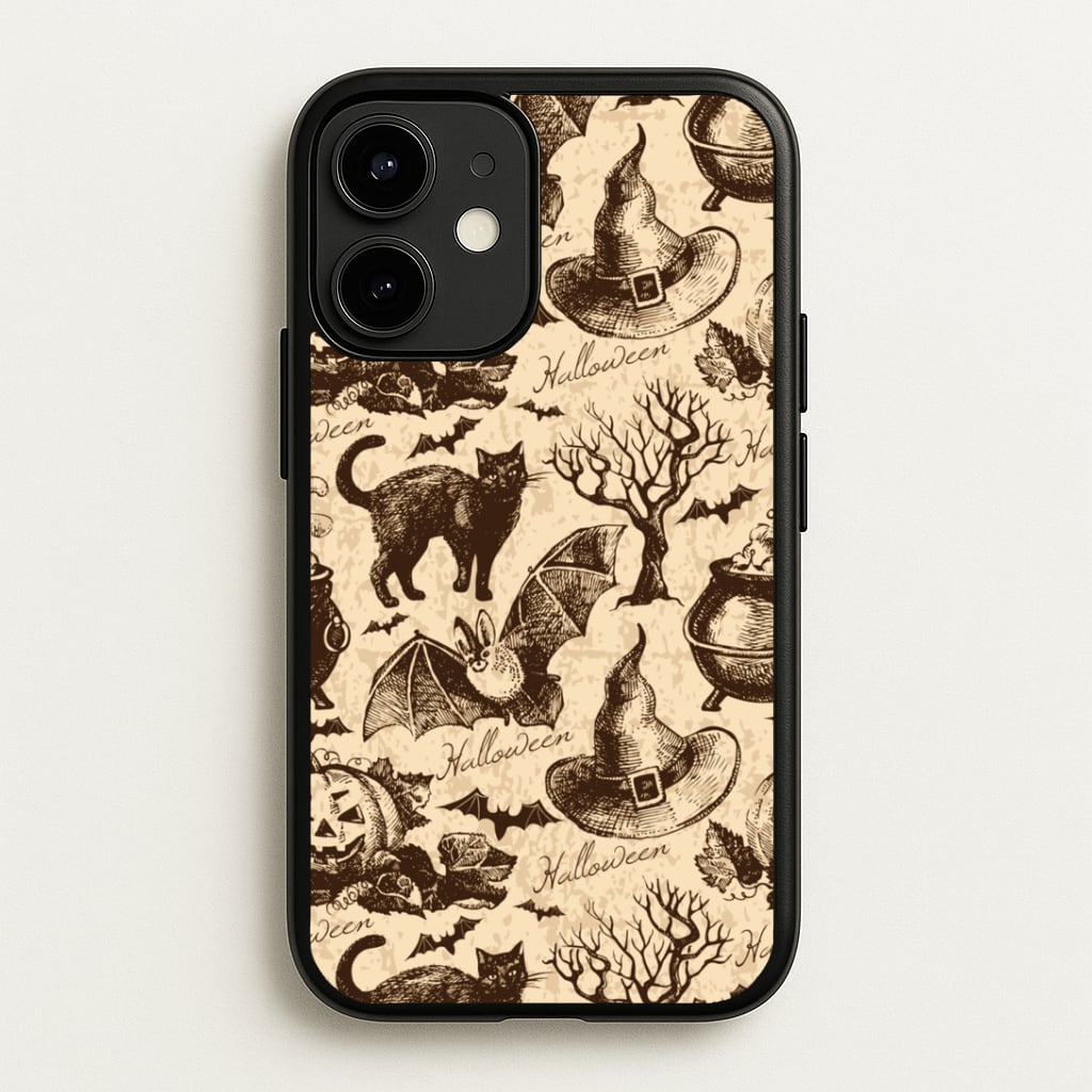 Vintage Halloween Pattern Phone Case