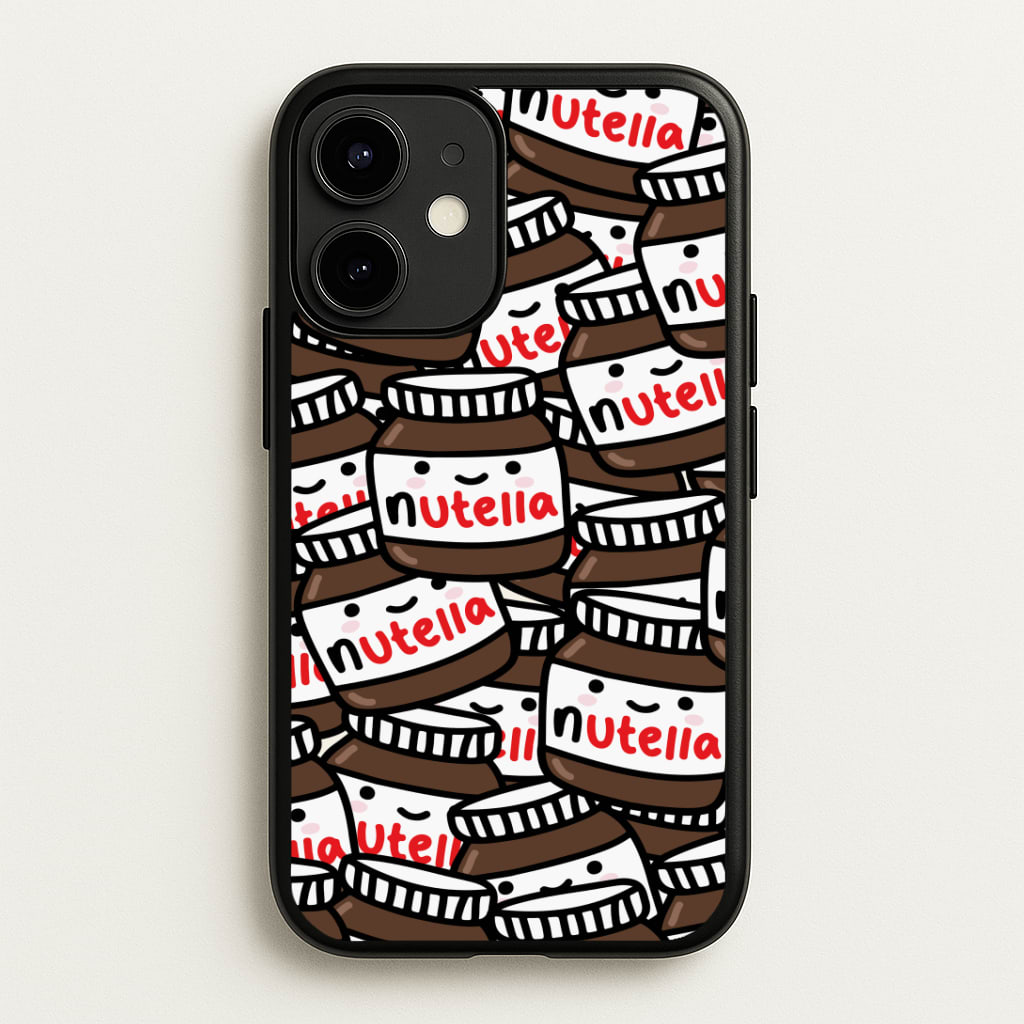 Cute Nutella Pattern Phone Case