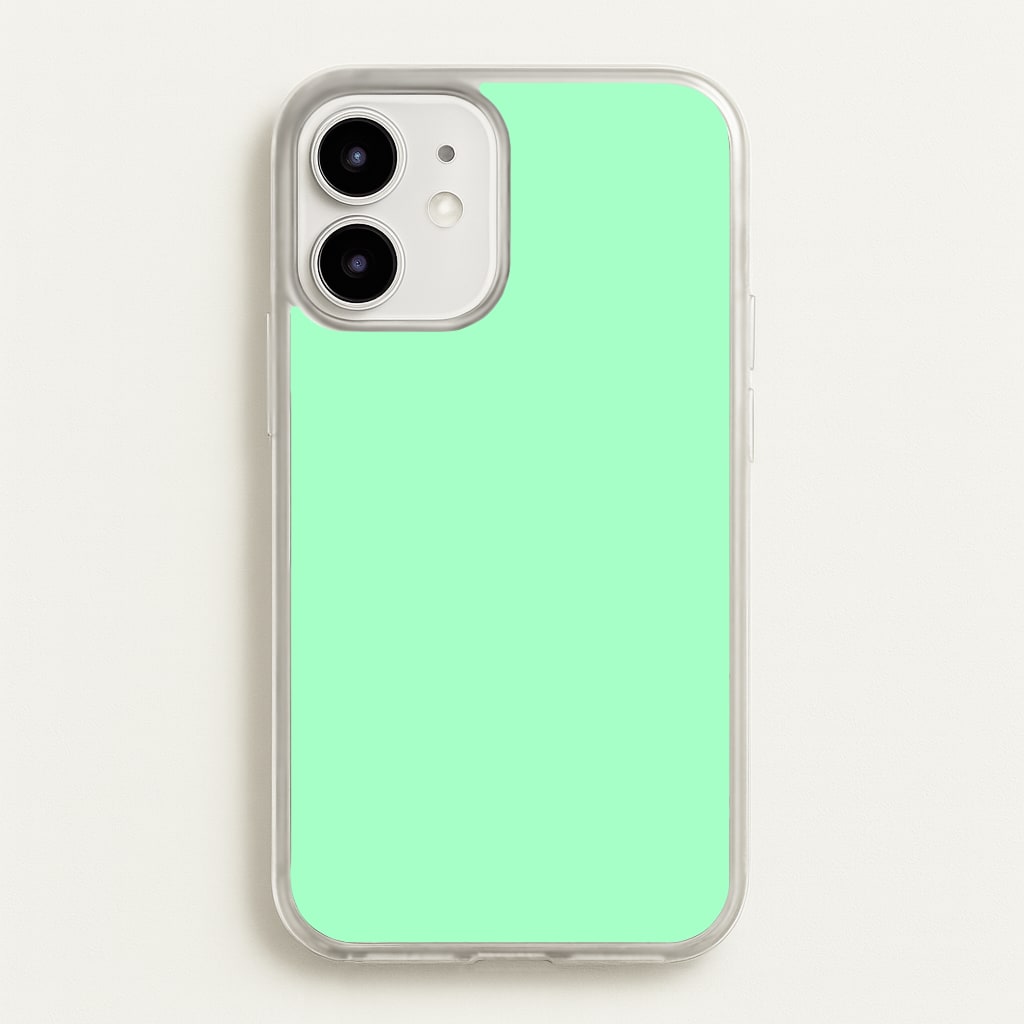 Back To Casics - Pretty Pastels - Plain Green Phone Case