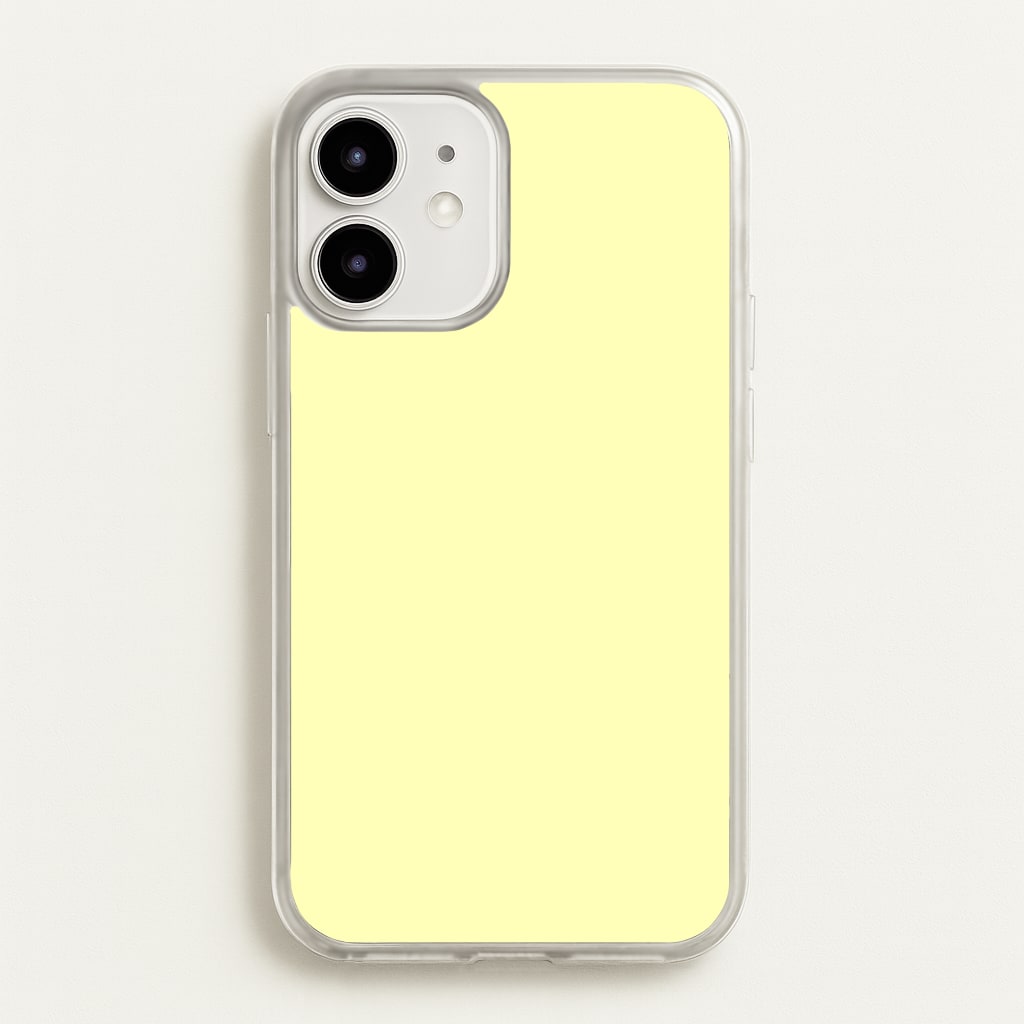 Back To Casics - Pretty Pastels - Plain Yellow Phone Case