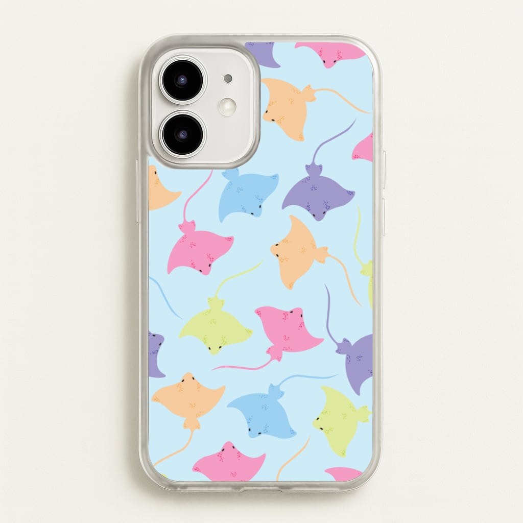 Multi Coloured Sting Ray Pattern - Sealife Phone Case