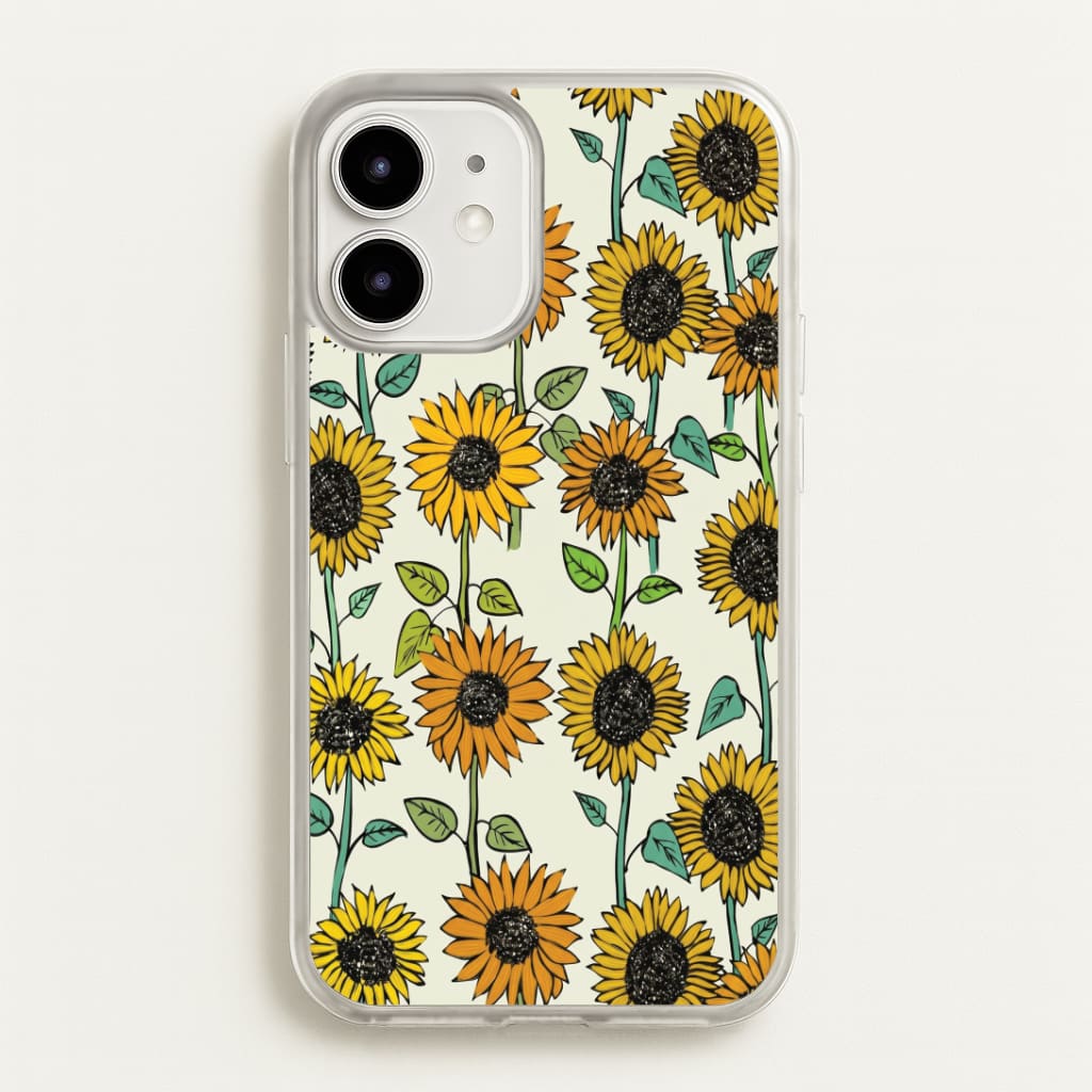 Painted Sunflowers Phone Case