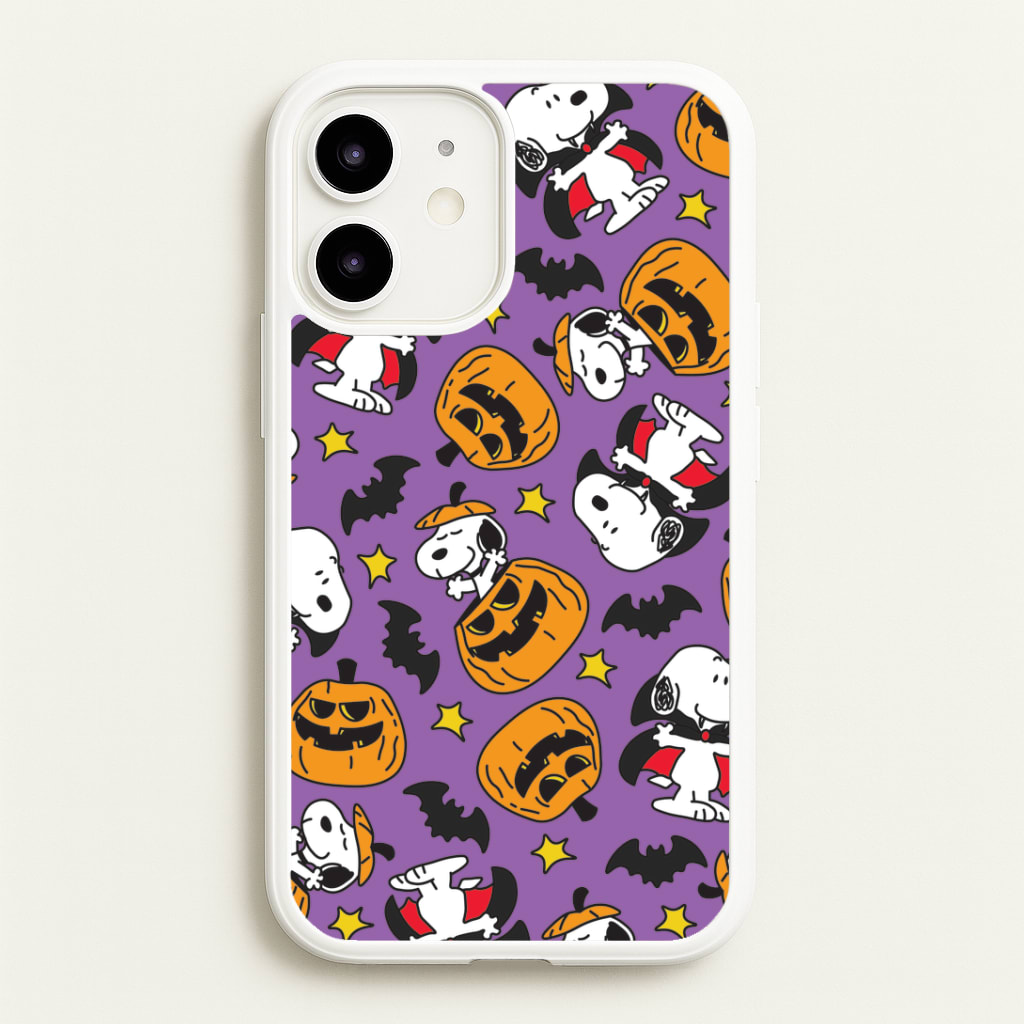 Cartoon Beagle Halloween Pattern Phone Case