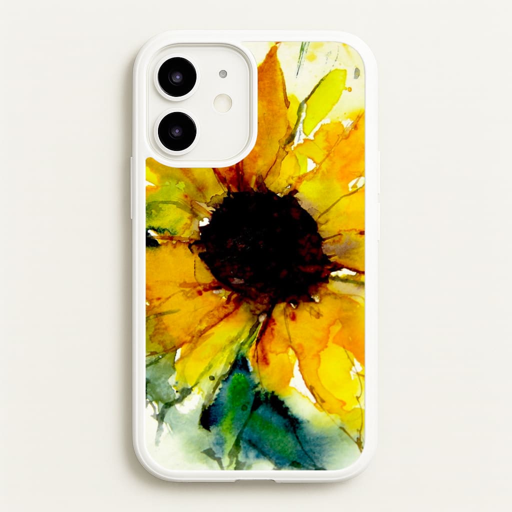 Watercolour Sunflower Phone Case
