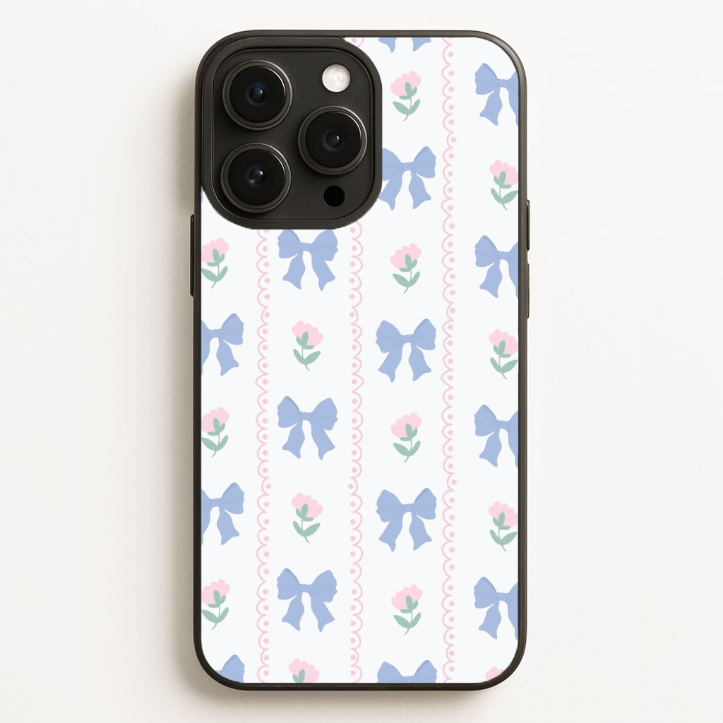 Pink Bows Pattern - Clean Girl Aesthetic Phone Case