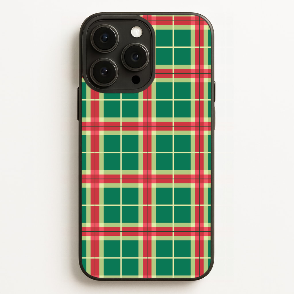 Red And Green Tartan II Christmas Pattern Phone Case