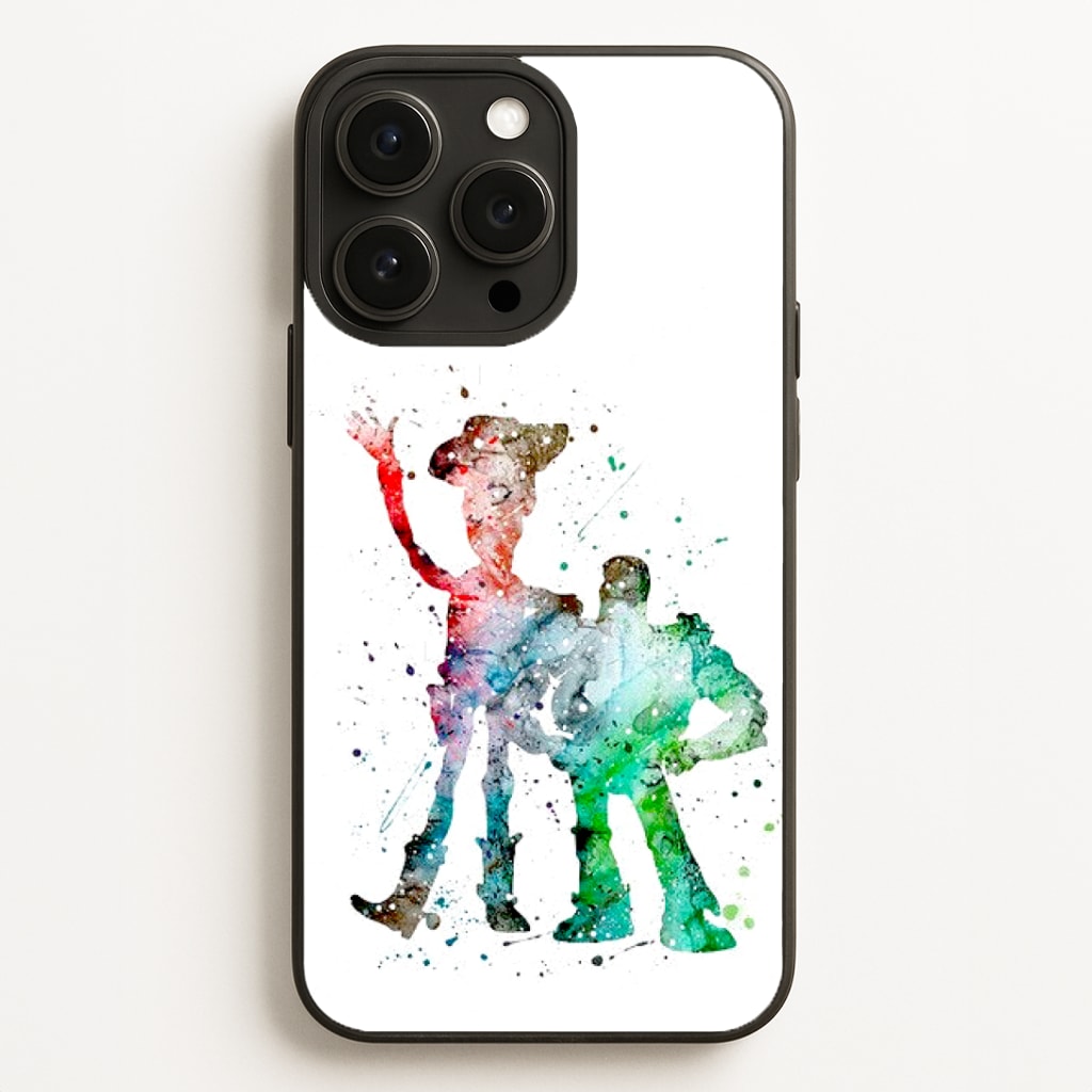 Watercolour Woody & Buzz A Story of Toys Fairytale Phone Case