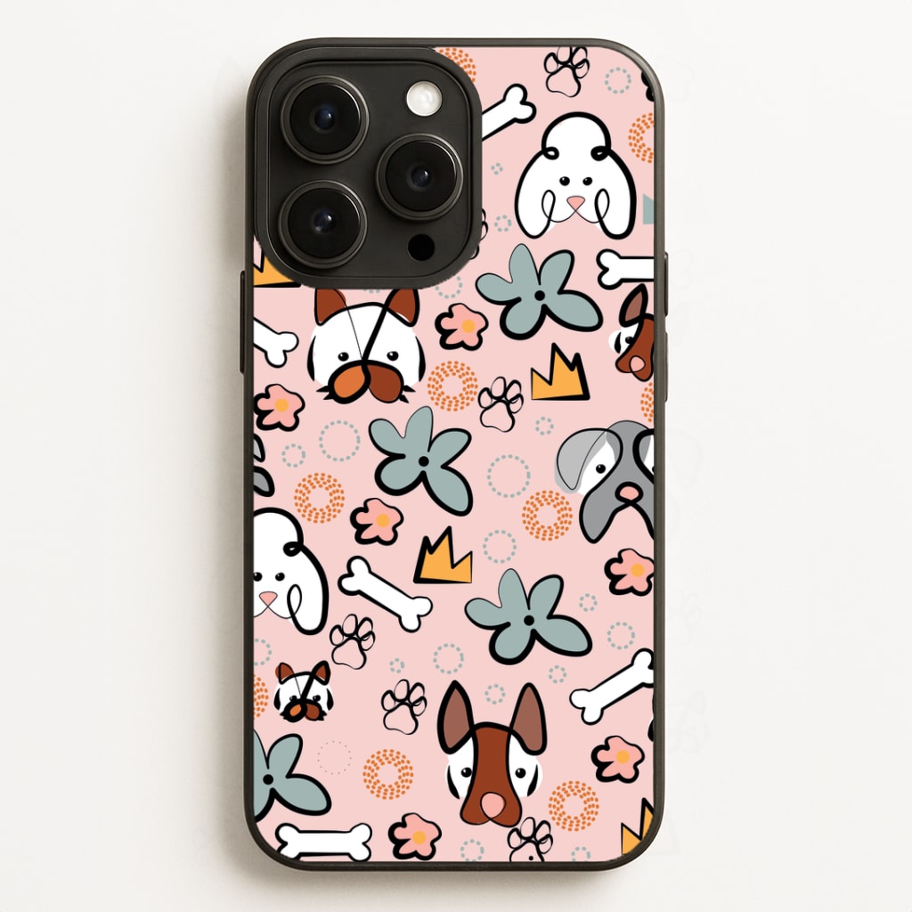 Bones and dogs - Dog Patterns Phone Case