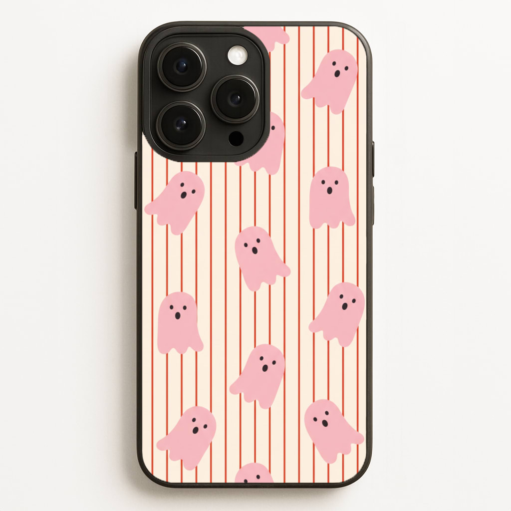 Candy Stripe Ghosts - Vanilla Phone Case