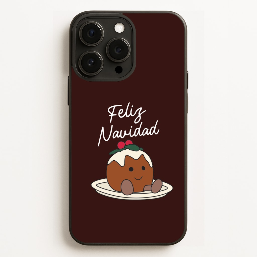 Christmas Pudding Plush Phone Case
