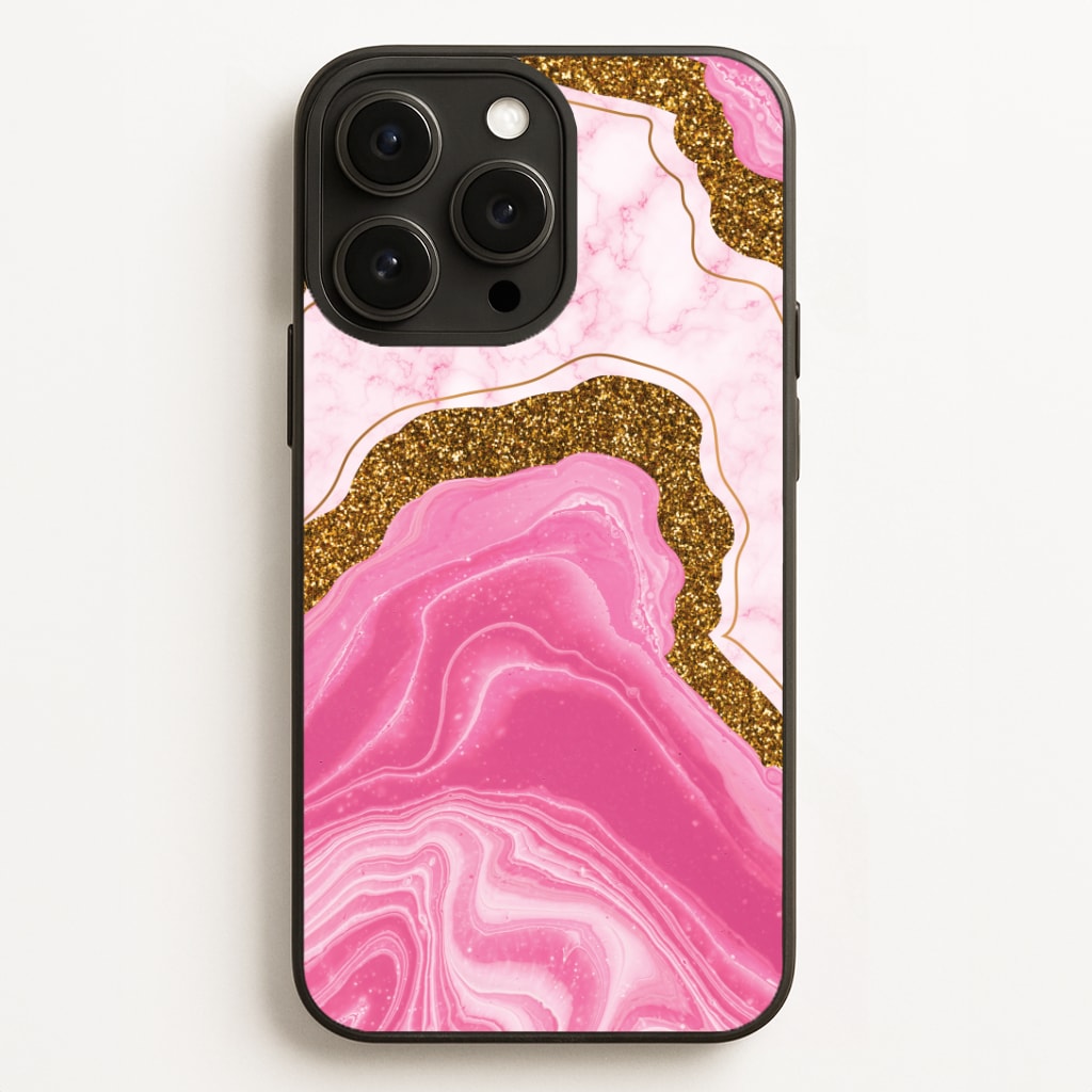 Marble Rock Veins And Glitter Phone Case
