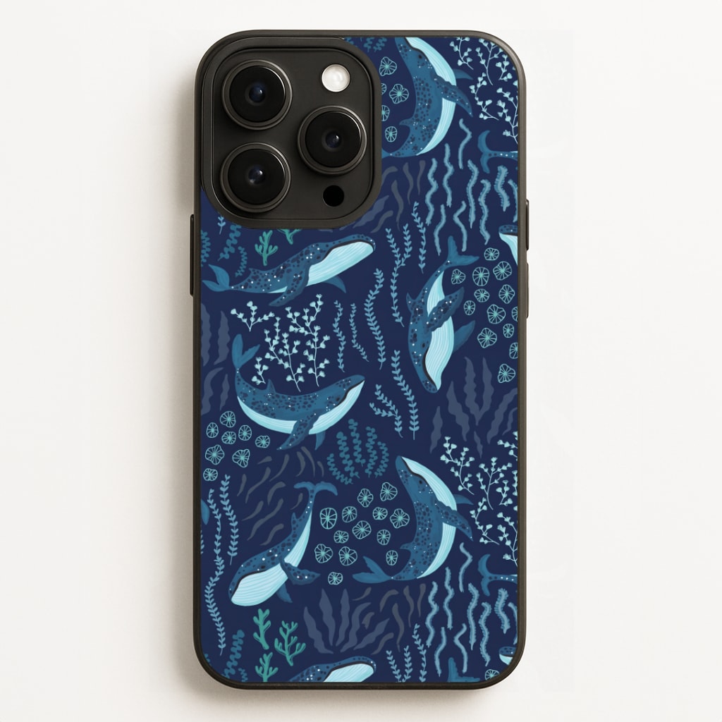 Midnight Whale Reef Phone Case