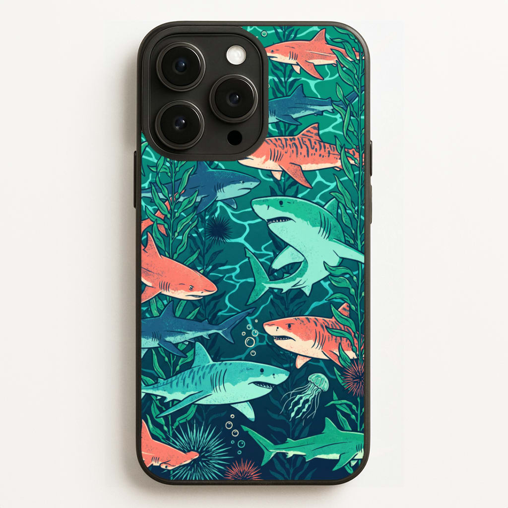 Retro Sharks Phone Case