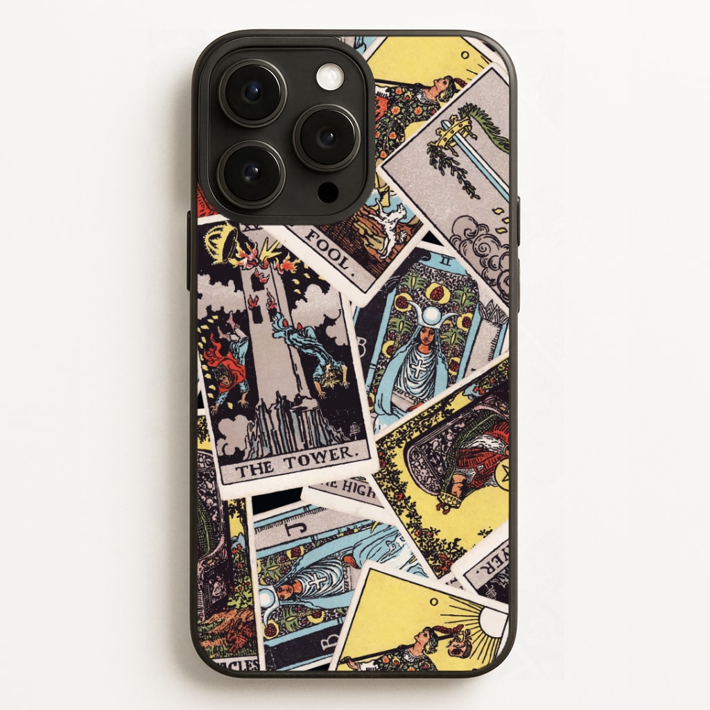 Tarot Cards Collage Pattern Phone Case