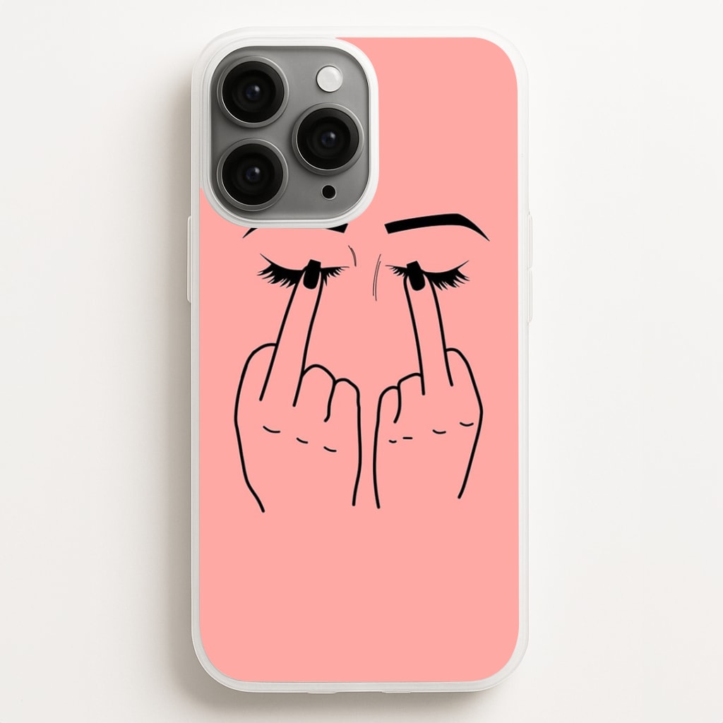 Middle Finger Eyes Phone Case