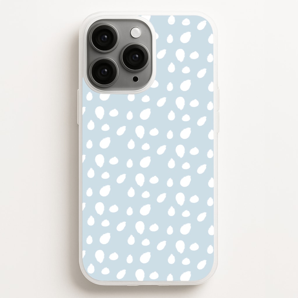 Pastel Blue Dots Phone Case