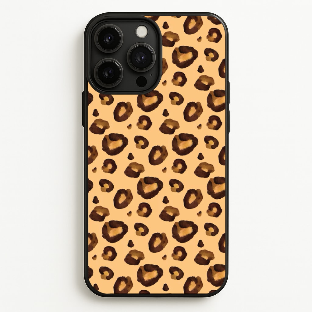 Watercolour Cheetah Print Phone Case