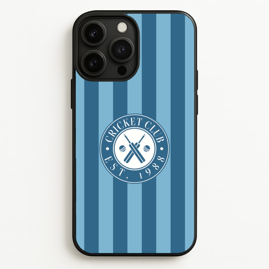 Stripey Cricket Badge Phone Case