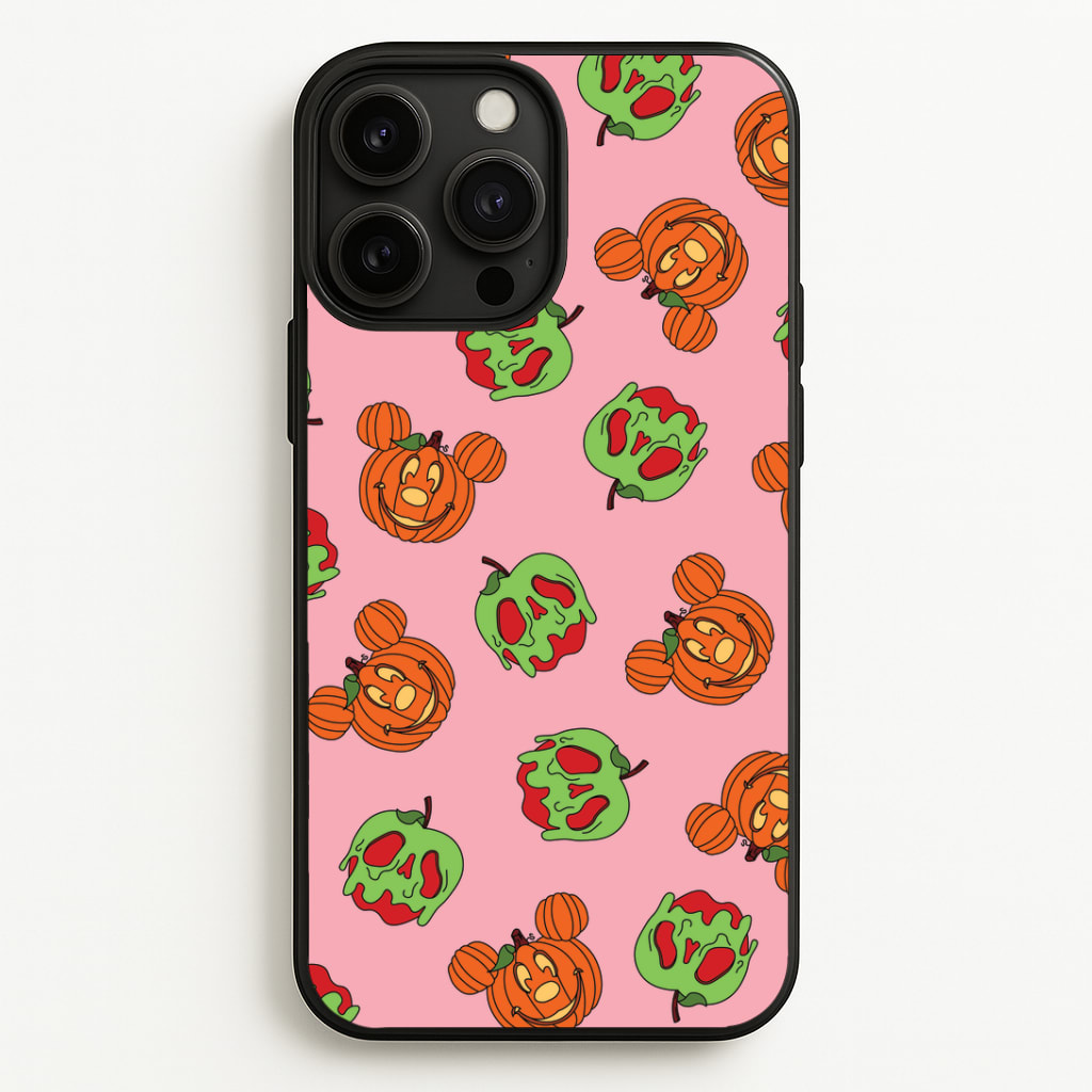 Pumpkin Mouse And Poison Apple Pattern Phone Case