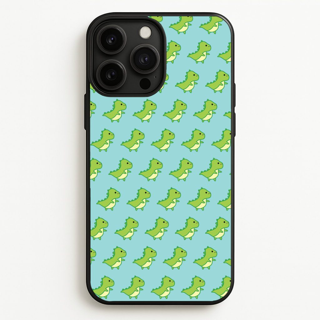Green Dinosaurs Pattern - Dinosaurs Phone Case