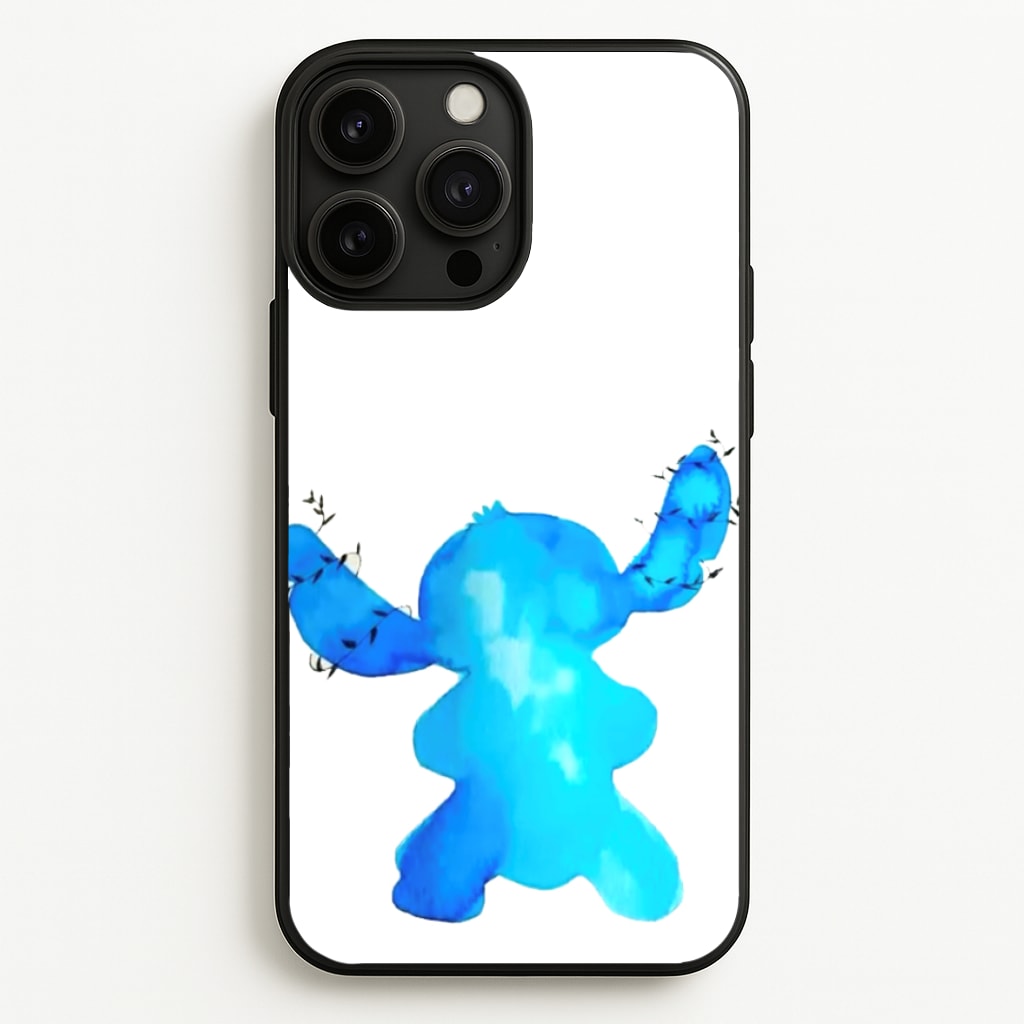 Watercolour Blue Alien Disney Phone Case
