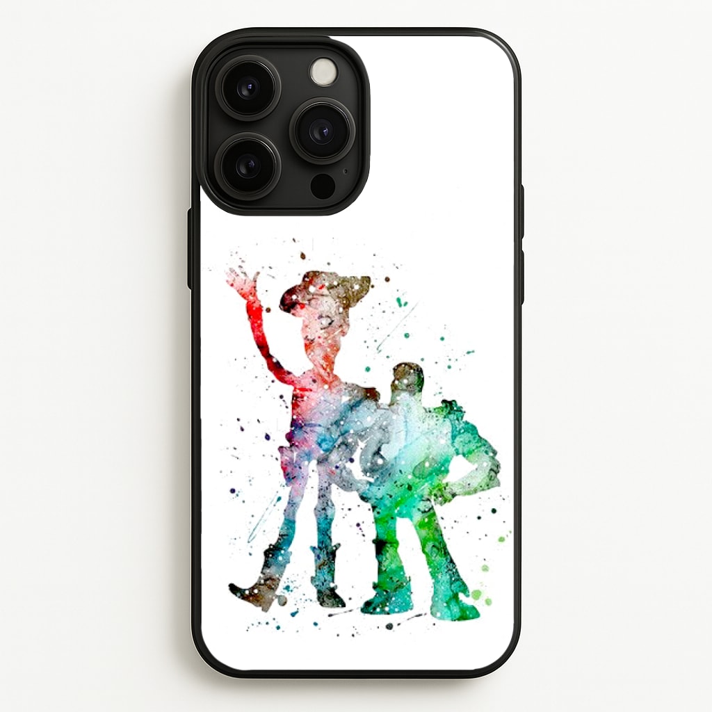 Watercolour Woody & Buzz A Story of Toys Fairytale Phone Case