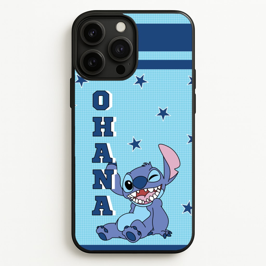 Blue Alien Ohana Phone Case