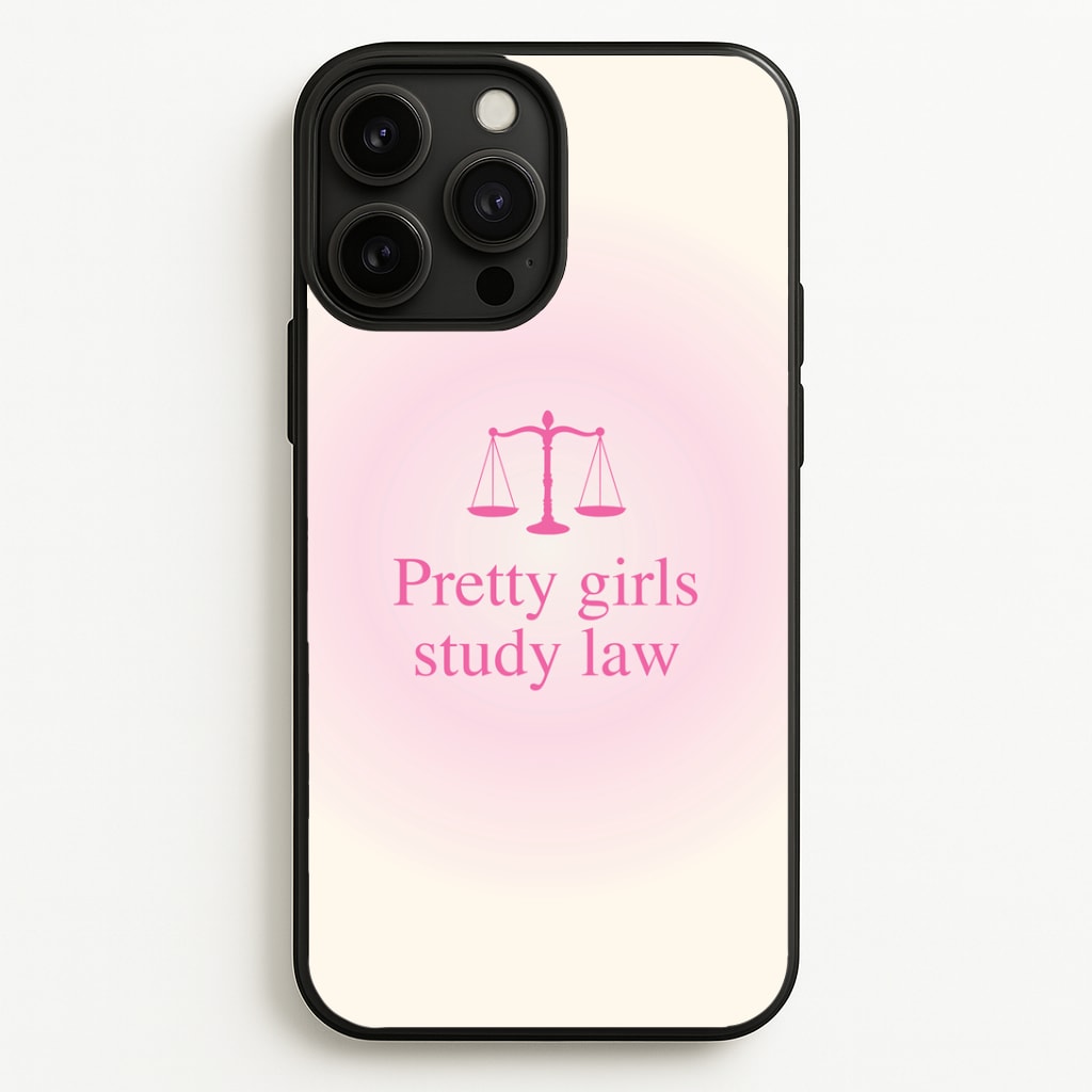 Pretty Girls Study Law Phone Case