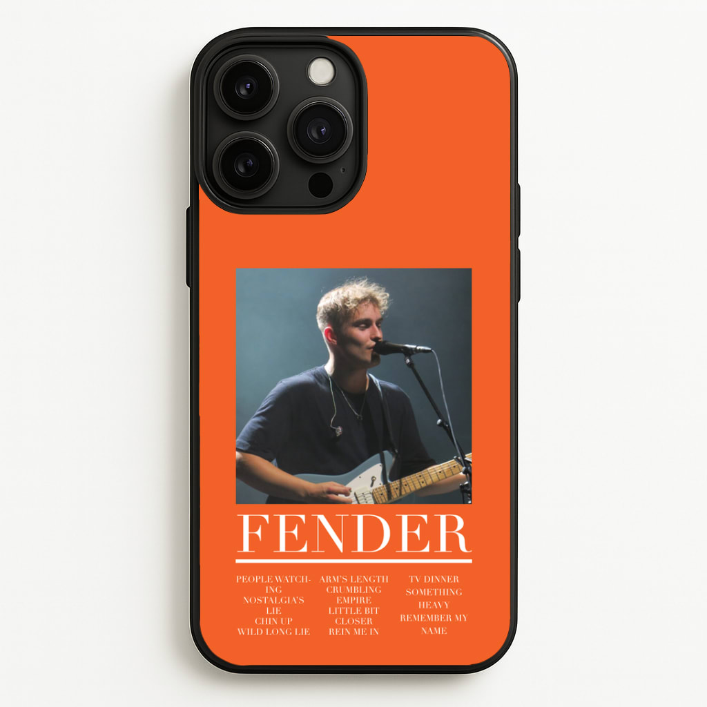 Fender Orange Song List Phone Case