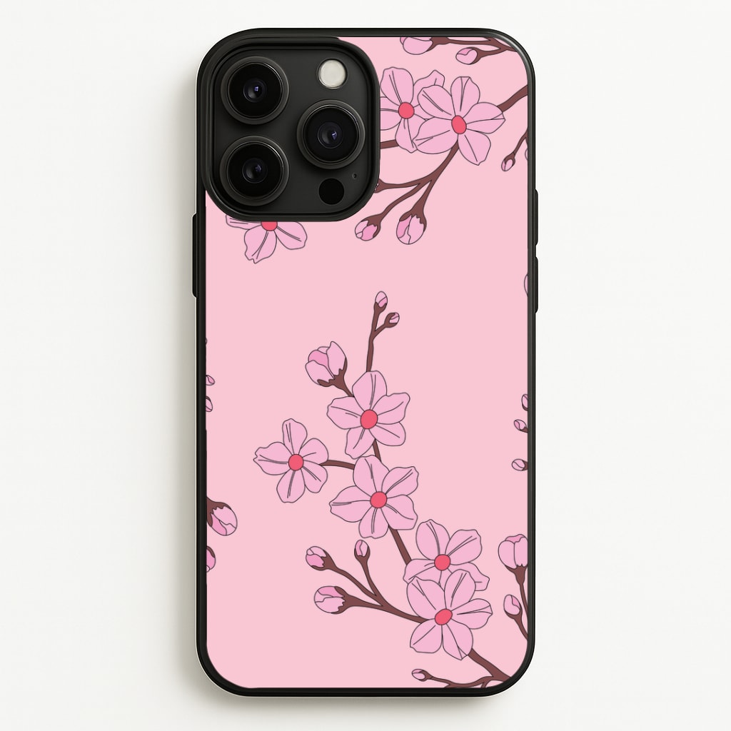 Cherry Blossom Pattern Phone Case