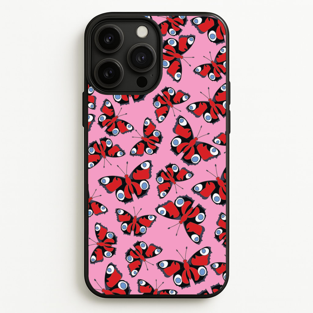 Red Butterfly - Butterfly Patterns Phone Case