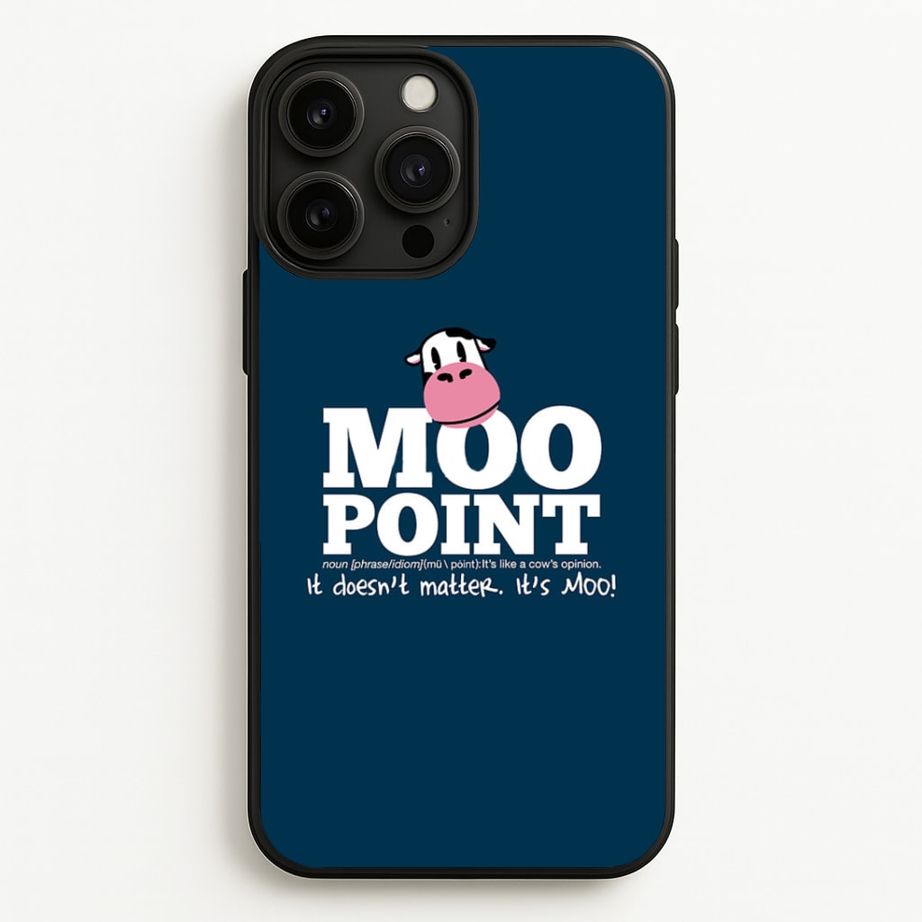 A Moo Point Phone Case