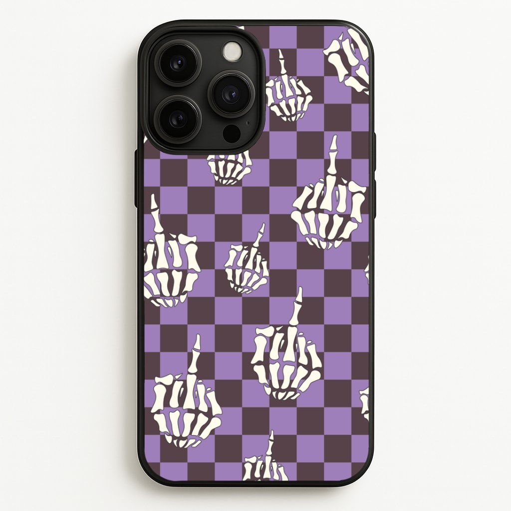 Purple Middle Finger Phone Case