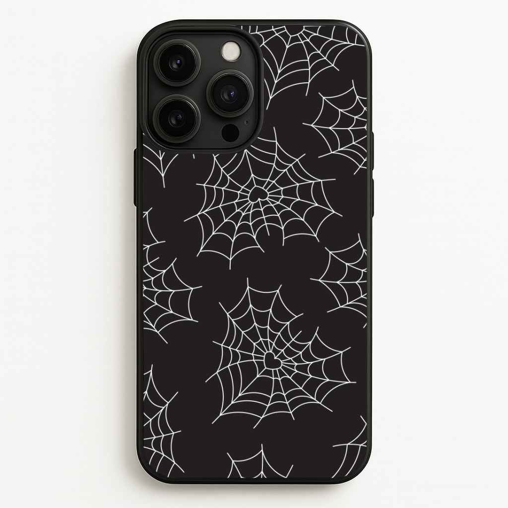 Spiderweb Hearts Pattern Phone Case