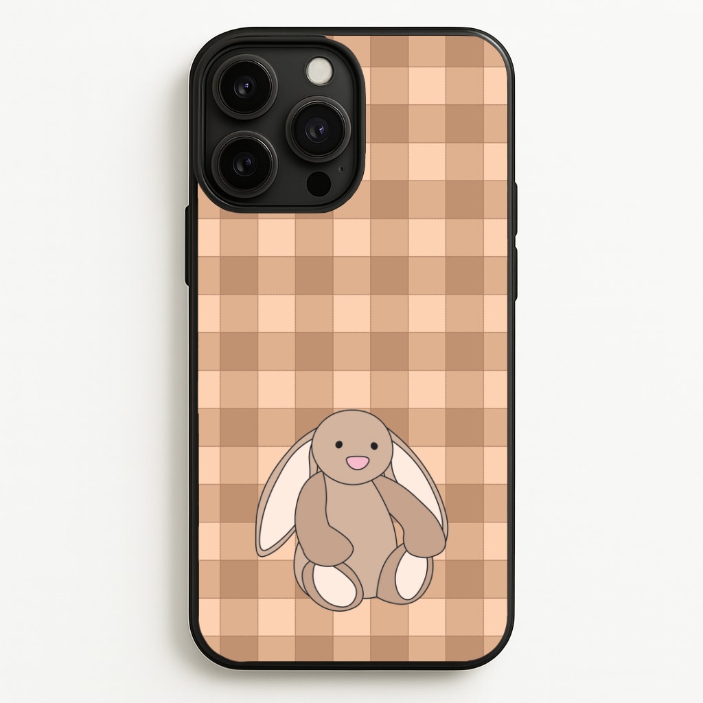 Bunny Checkered Pattern Phone Case