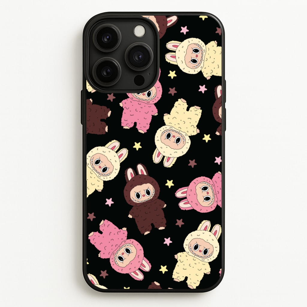Cute Monsters And Stars Pattern Phone Case