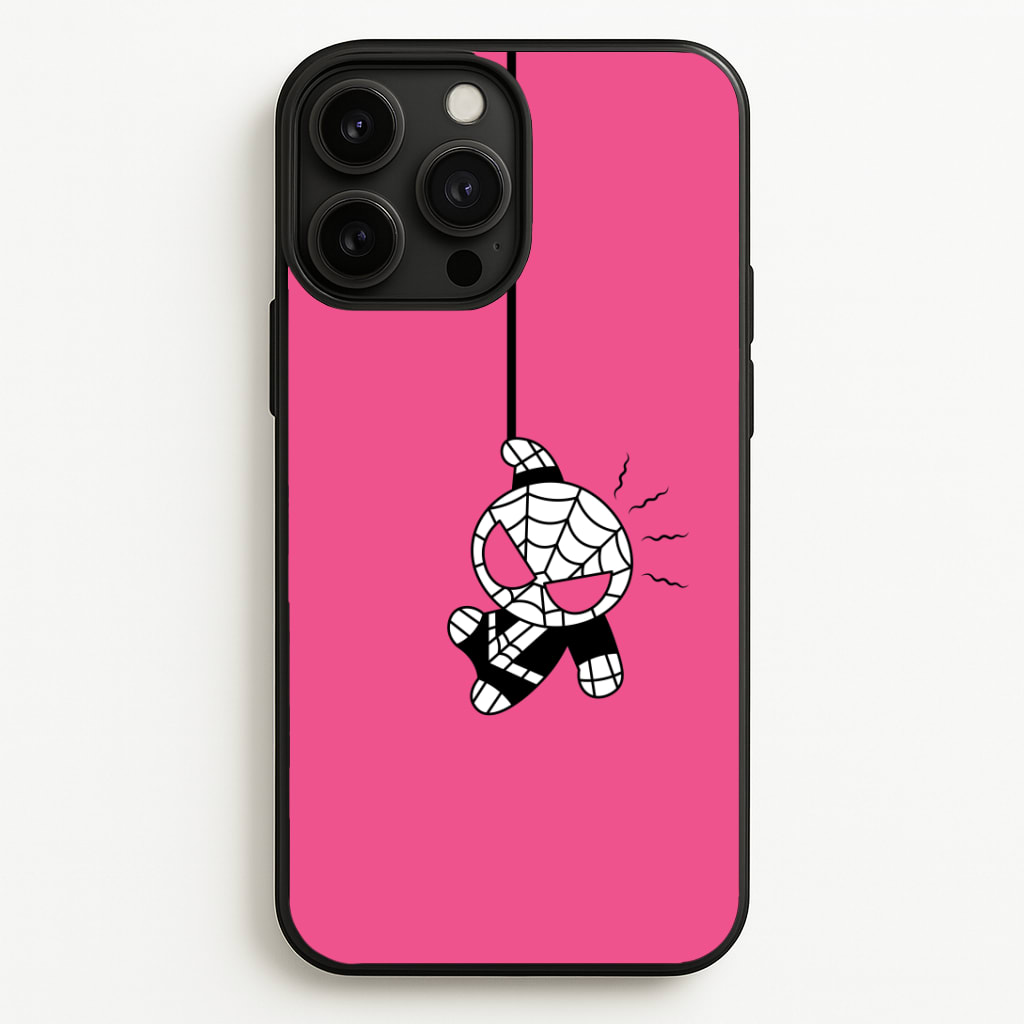 Pink Hanging Spider Hero Phone Case