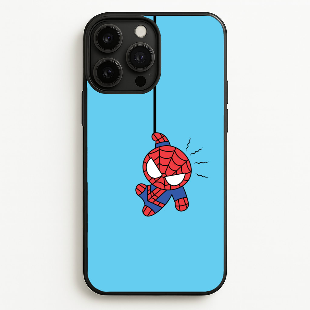 Blue Hanging Spider Hero Phone Case