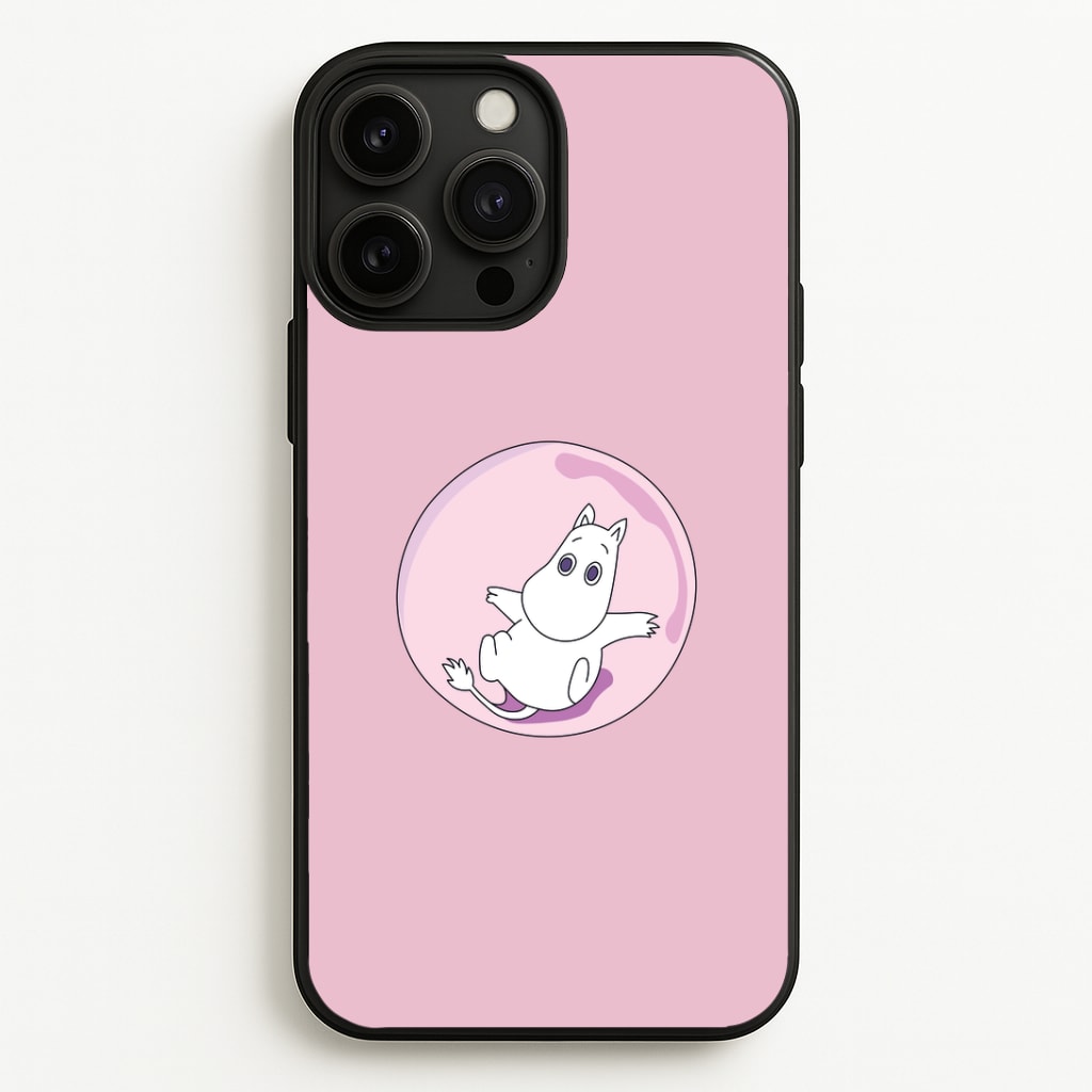 Moomin In A Pink Bubble Phone Case