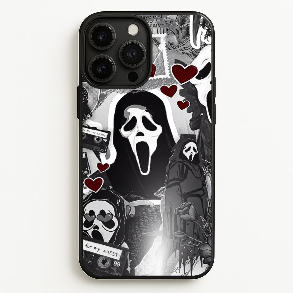 Monochrome Scream Collage Phone Case