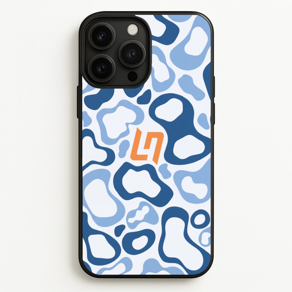 Norris Helmet Pattern - Blue Phone Case