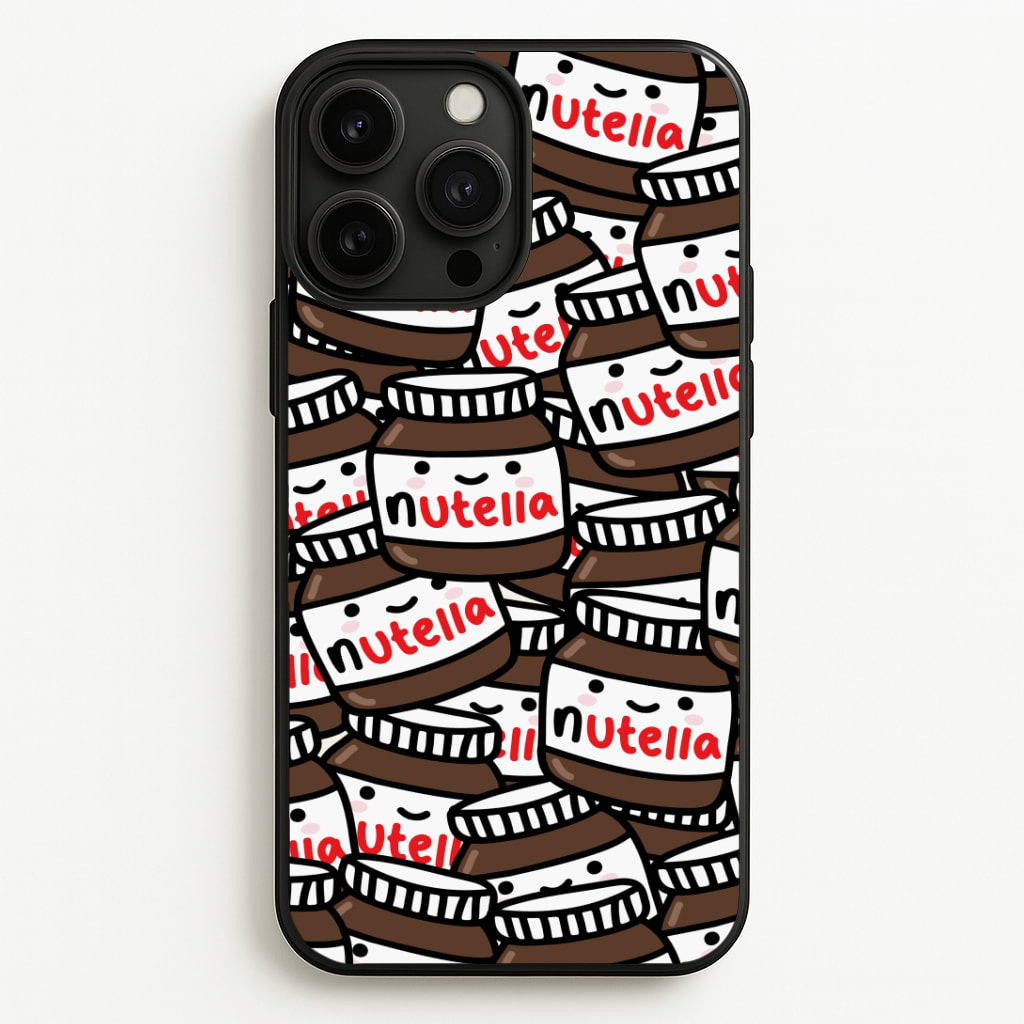 Cute Nutella Pattern Phone Case - iPhone 13 Pro Max / Standard