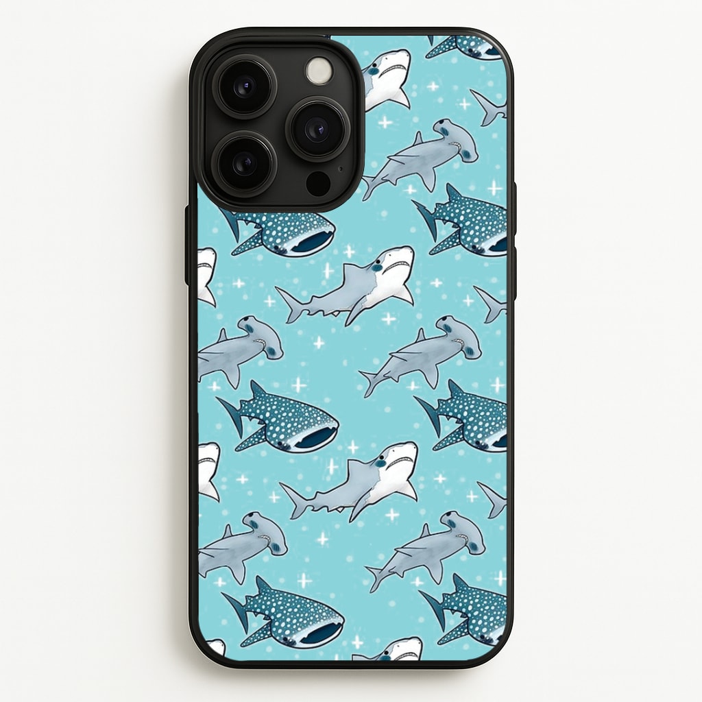 Shark Pattern Phone Case - iPhone 13 Pro Max / Standard