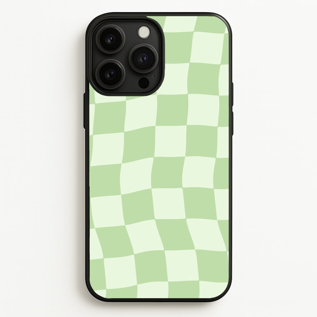 Green Checkers Phone Case - iPhone 13 Pro Max / Standard