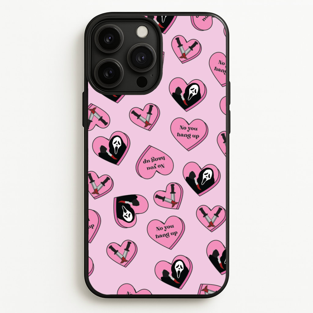 No You Hang Up Love Hearts Phone Case - iPhone 13 Pro Max / Standard